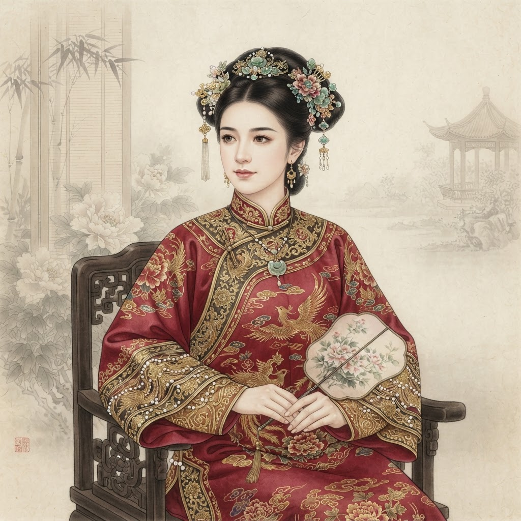 待选秀女的画像